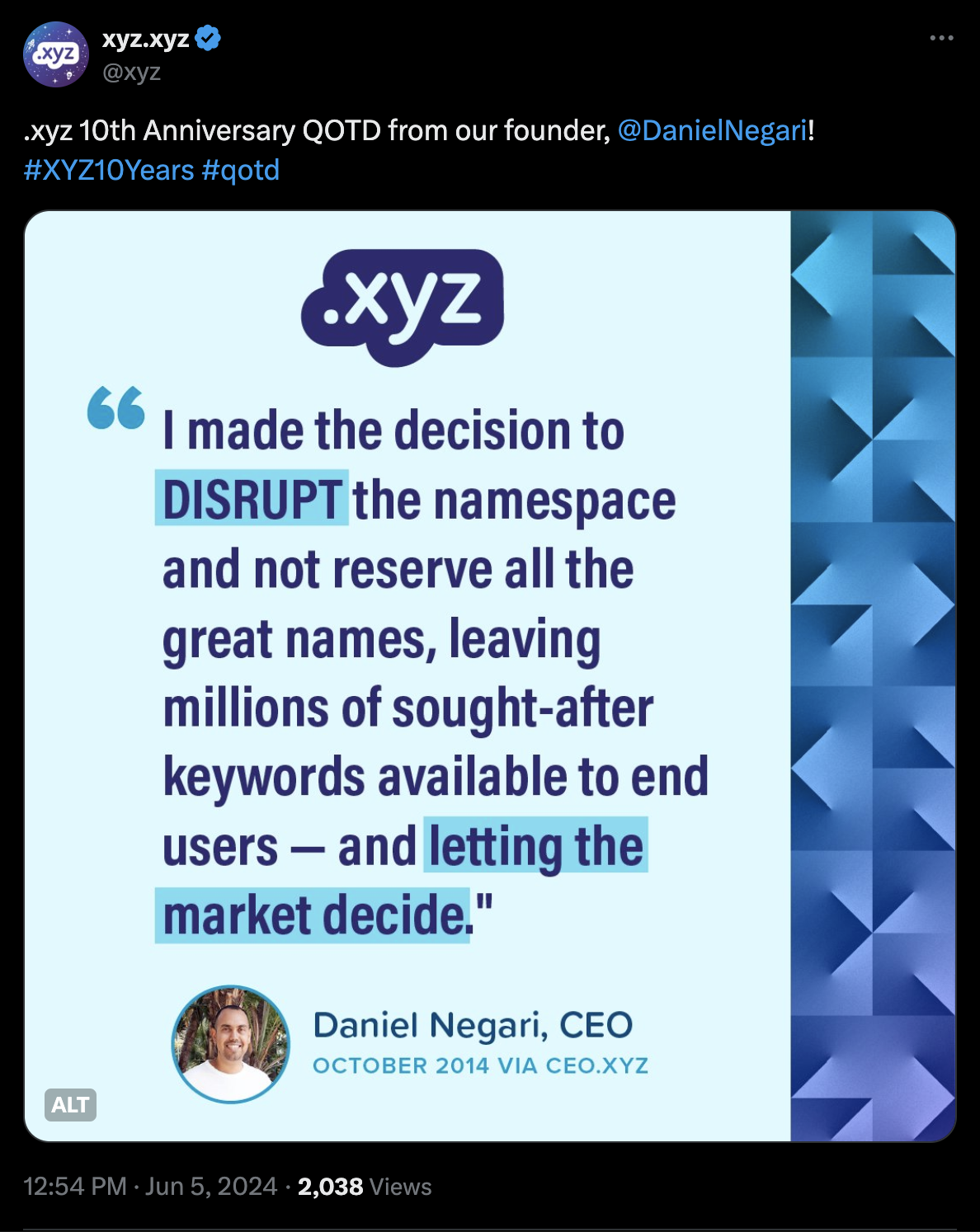 a GREAT quote from our founder and CEO