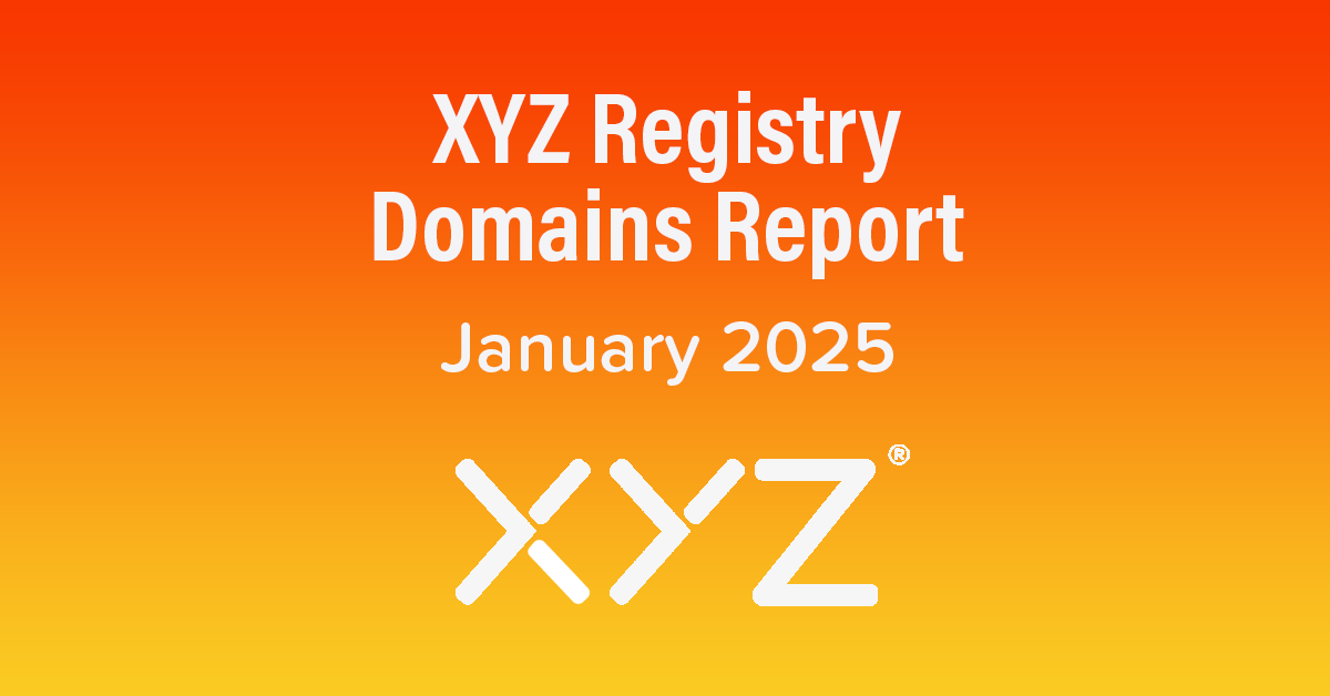 XYZ Registry Domains Report - January 2025